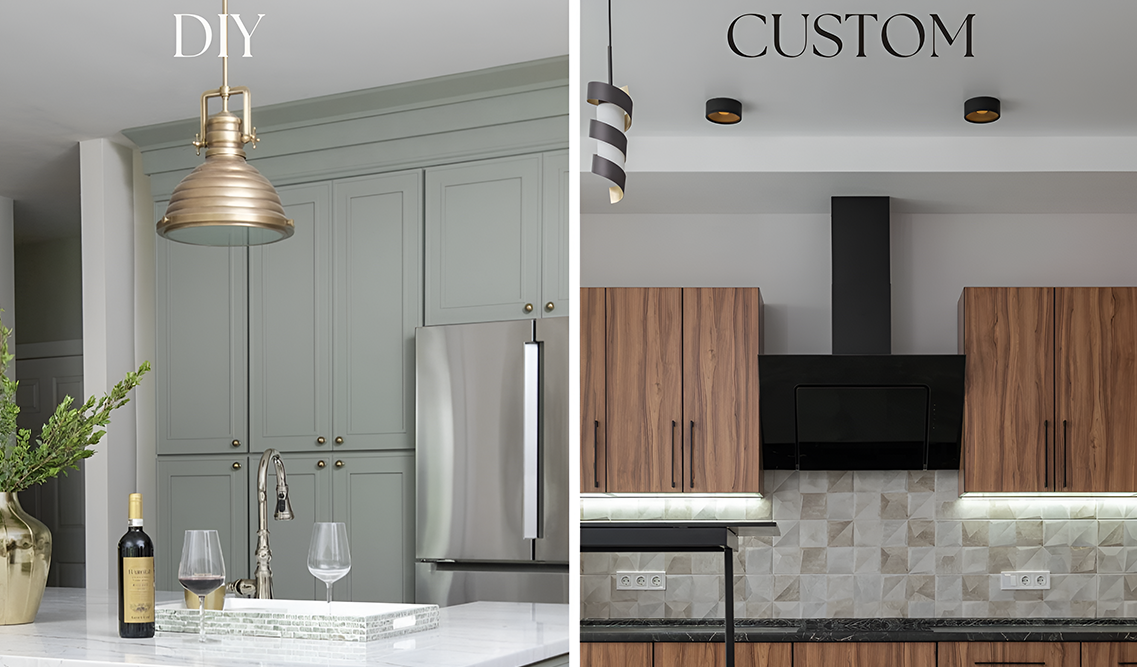 DIY vs. Custom Kitchen Cabinets