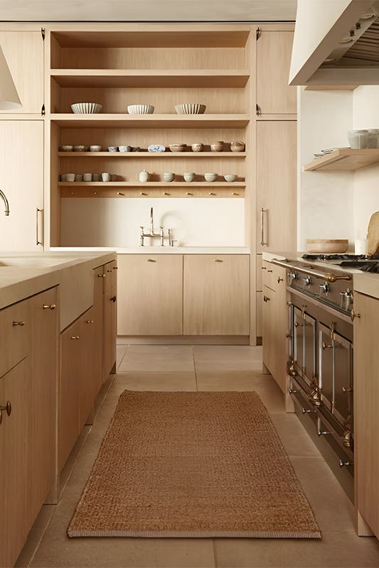 Glass Inserts or Open Shelving