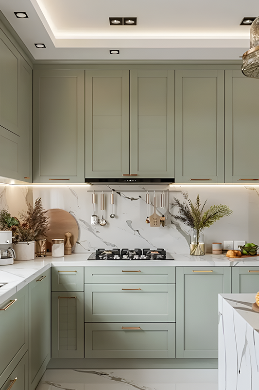 Green Cabinets More Than a Trend