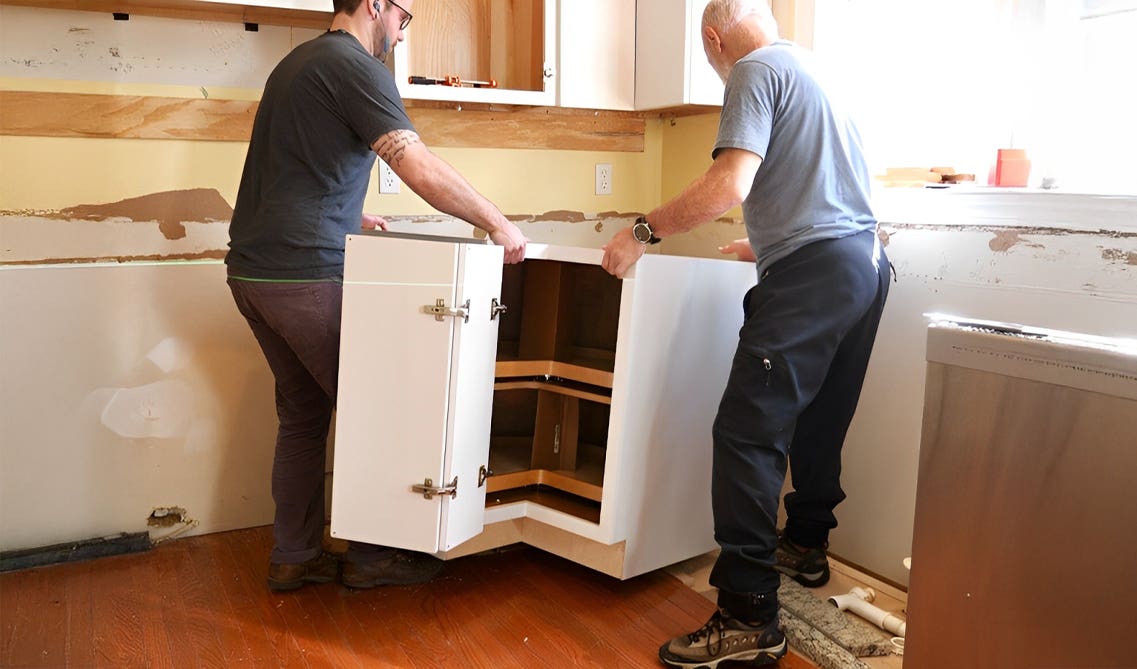 Install the Base Cabinets