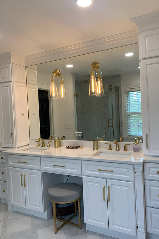 Key Largo White Bathroom Cabinets