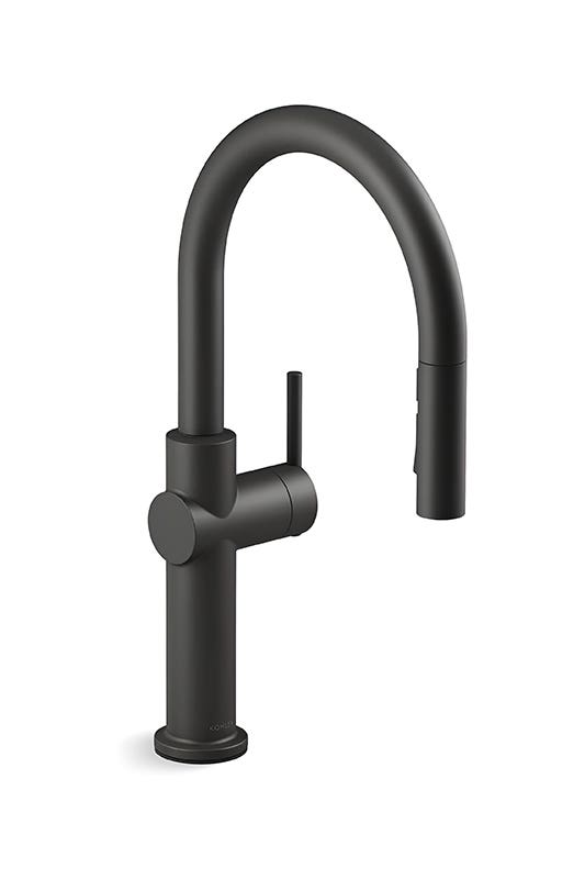 Matte black faucets