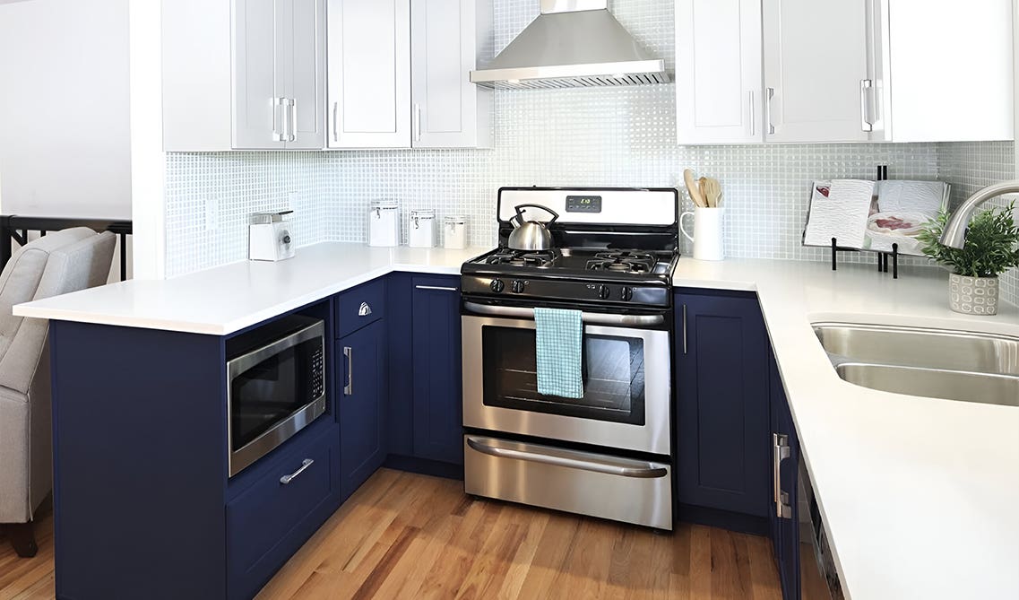 Navy Blue Shake Cabinet