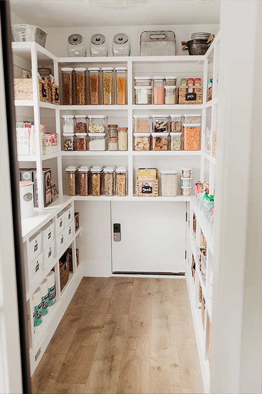 Open-Shelving Pantry Cabinets