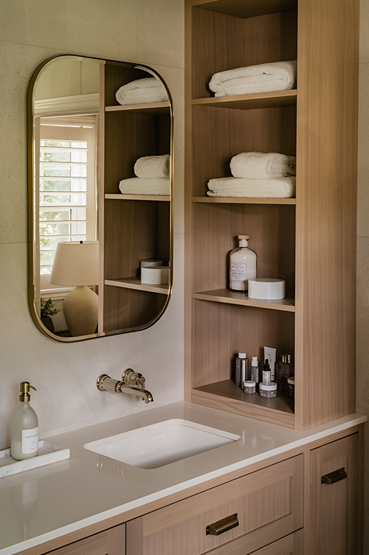 Open Shelving for Decorative Storage