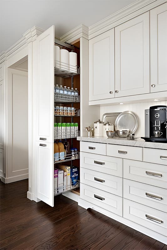 Pull-Out Pantry Cabinets