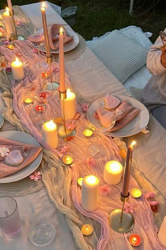 Romantic Candle Displays
