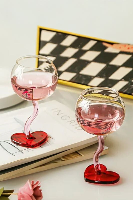 Romantic Wine Glasses
