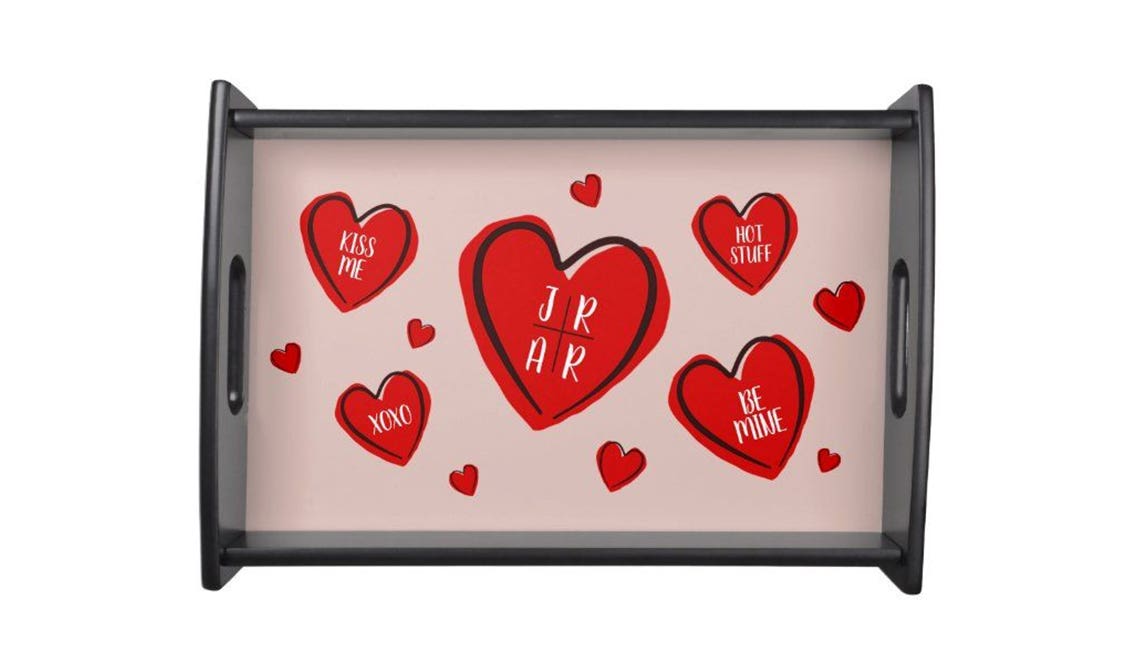 Valentine’s Day-Themed Serving Trays