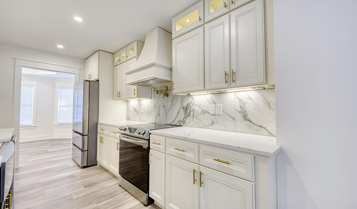 York Linen kitchen cabinets