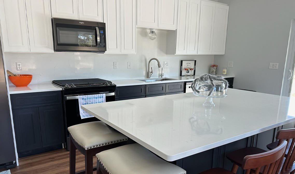 Classic Black and White Cabinets