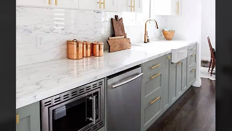 Marvelous Marble Kitchen